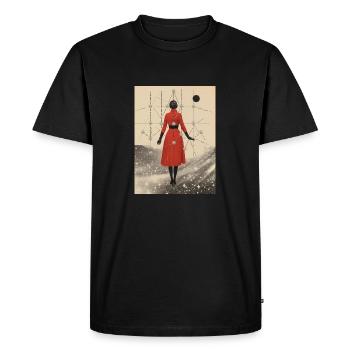Collage de souffle de neige - T-shirt Premium bio Homme - noir - Devant - Nico (187cm)