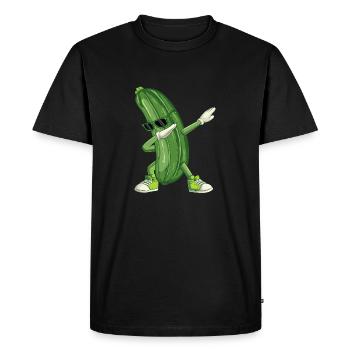 Dabbing Pickle - Funny Dill Pickle Lover - Men's Premium Organic T-Shirt - black - Front - Nico (187cm)