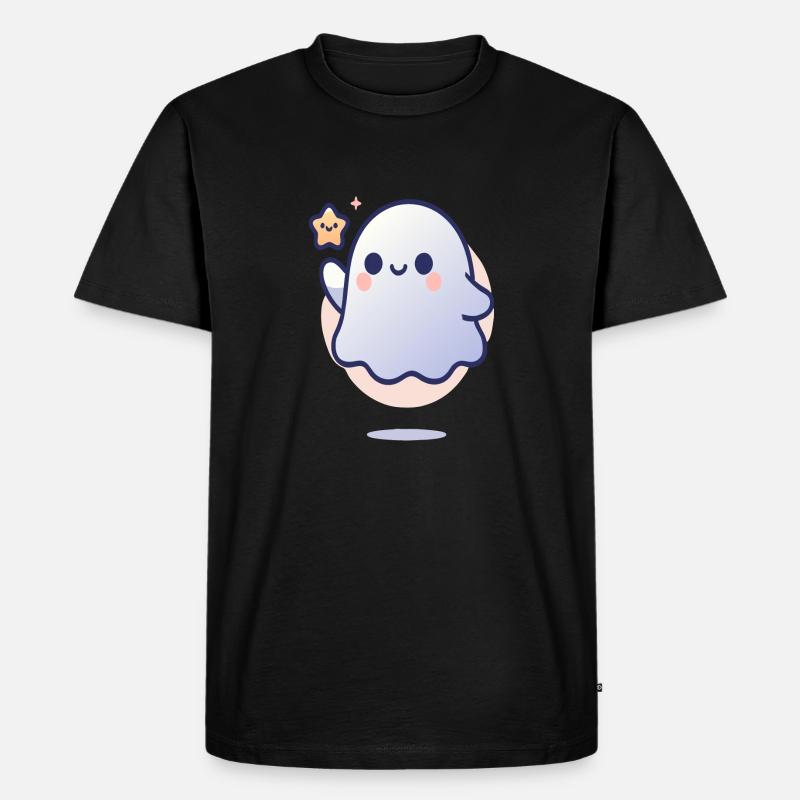 freundlicher Geist - Männer Premium Bio T-Shirt - Schwarz