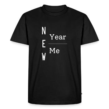 New Year New Me - Men's Premium Organic T-Shirt - black - Front - Nico (187cm)