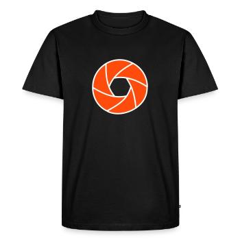 Camera screen - Men's Premium Organic T-Shirt - black - Front - Nico (187cm)