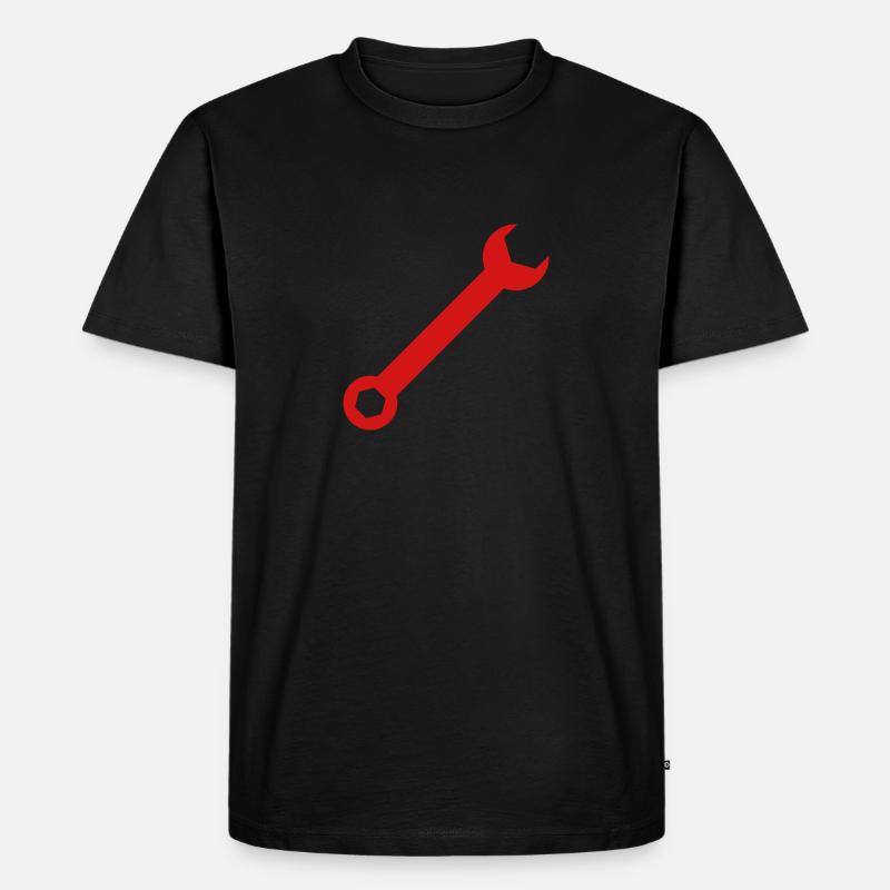 Schraubenschlüssel 3 - Männer Premium Bio T-Shirt - Schwarz