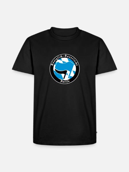 Königlich Bayerische Antifa - Männer Premium Bio T-Shirt - Schwarz