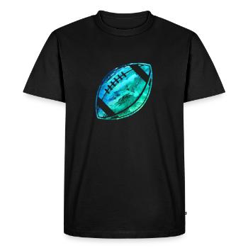 Football américain peint - T-shirt Premium bio Homme - noir - Devant - Nico (187cm)