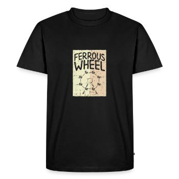 La grande roue de la chimie ! - Cadeau - T-shirt Premium bio Homme - noir - Devant - Nico (187cm)