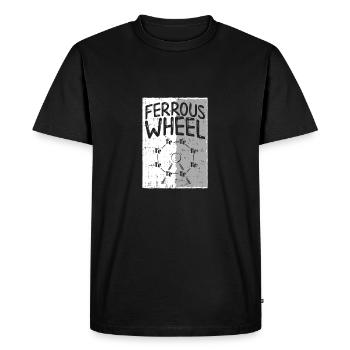 La grande roue de la chimie ! - Cadeau - T-shirt Premium bio Homme - noir - Devant - Nico (187cm)