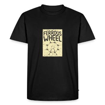 La grande roue de la chimie ! - Cadeau - T-shirt Premium bio Homme - noir - Devant - Nico (187cm)