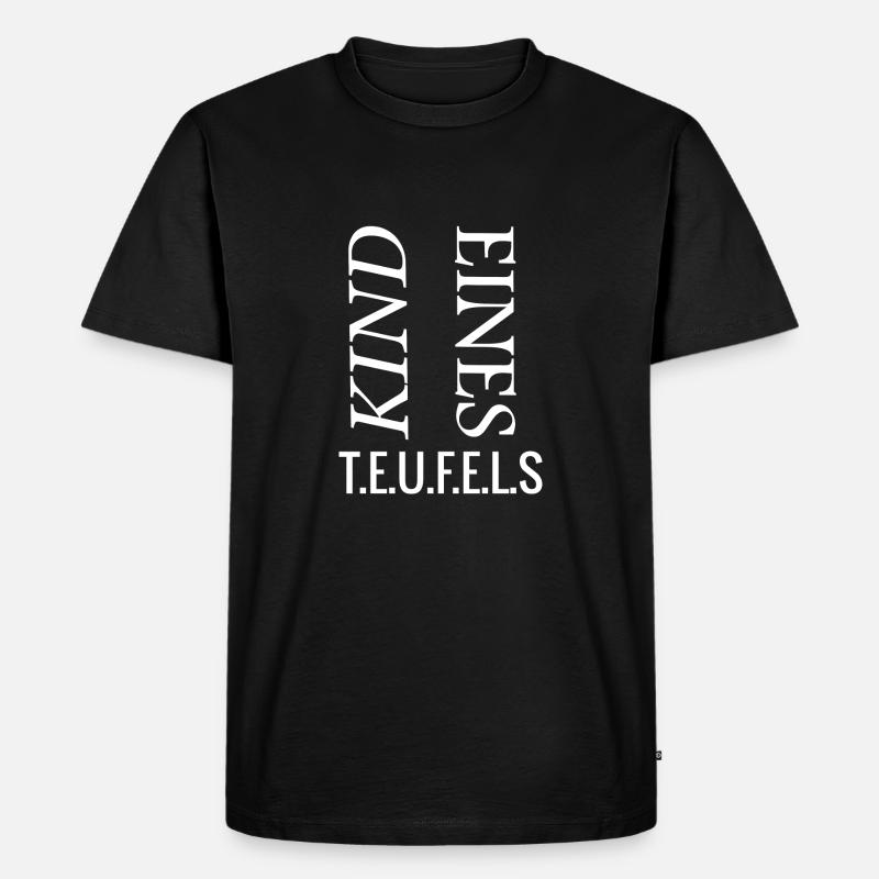 Kind eines Teufels - Männer Premium Bio T-Shirt - Schwarz