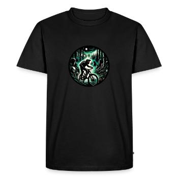 Midnight Trail MTB - Men's Premium Organic T-Shirt - black - Front - Nico (187cm)