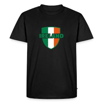 Ireland - T-shirt Premium bio Homme - noir - Devant - Nico (187cm)