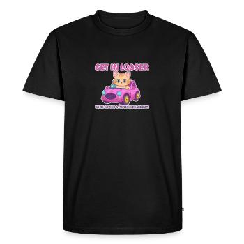 Get in looser, we're having a mental breakdown - Men's Premium Organic T-Shirt - black - Front - Nico (187cm)
