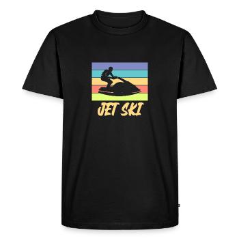 jet ski - Men's Premium Organic T-Shirt - black - Front - Nico (187cm)