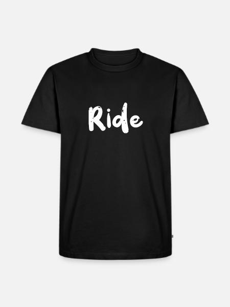 Ride - Motorcycle - Men's Premium Organic T-Shirt - black