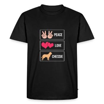 Retriever de la baie de Chesapeake - T-shirt Premium bio Homme - noir - Devant - Nico (187cm)