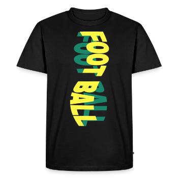 Police sportive de football américain colorée - T-shirt Premium bio Homme - noir - Devant - Nico (187cm)