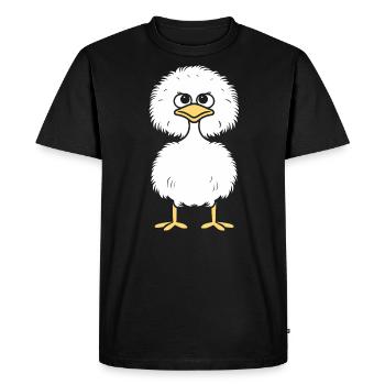 ostrich - Men's Premium Organic T-Shirt - black - Front - Nico (187cm)