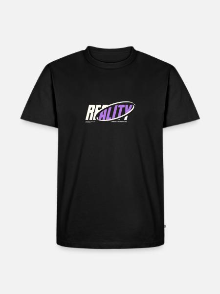 Realety - Männer Premium Bio T-Shirt - Schwarz