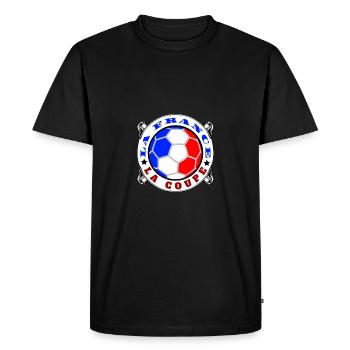 La France la coupe - T-shirt Premium bio Homme - noir - Devant - Nico (187cm)