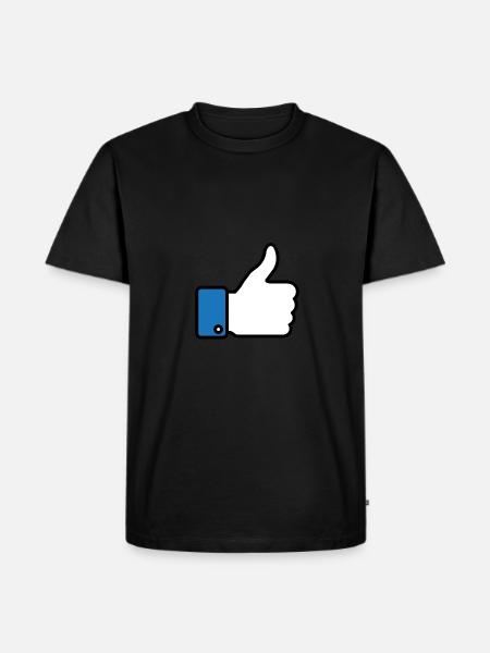 Like a like! - Men's Premium Organic T-Shirt - black