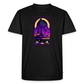 ORIGINAL ART - T-shirt Premium bio Homme - noir - Devant - Nico (187cm)