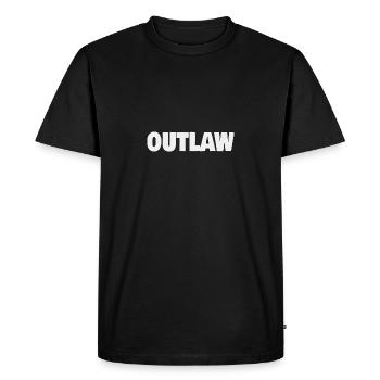 Outlaw - Men's Premium Organic T-Shirt - black - Front - Nico (187cm)