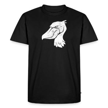 Bec-de-chaussure Ornithologue Forêt I Cadeau - T-shirt Premium bio Homme - noir - Devant - Nico (187cm)