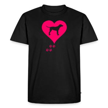 Labrador - T-shirt Premium bio Homme - noir - Devant - Nico (187cm)