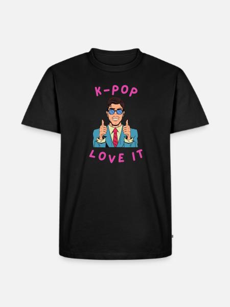 K-POP, - Männer Premium Bio T-Shirt - Schwarz