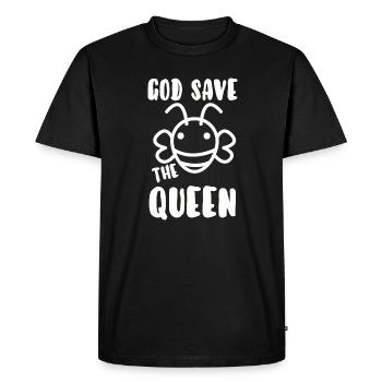God save the queen - T-shirt Premium bio Homme - noir - Devant - Nico (187cm)