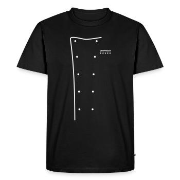 Kochjacke Chefkoch - Männer Premium Bio T-Shirt - Schwarz - Vorne - Nico (187cm)
