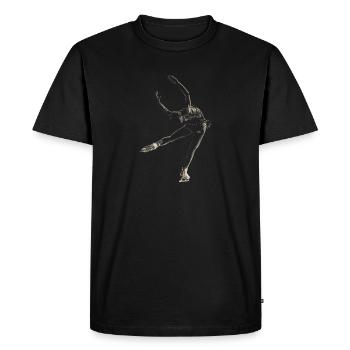 figure skating - Men's Premium Organic T-Shirt - black - Front - Nico (187cm)