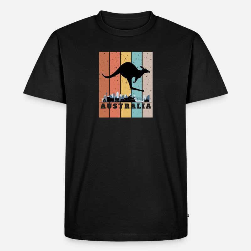 Couleur de Sidney - Männer Premium Bio T-Shirt - Schwarz