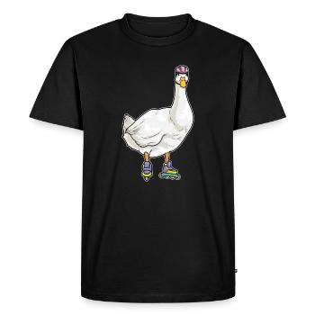 Duck Inline skating Inline skates - Men's Premium Organic T-Shirt - black - Front - Nico (187cm)