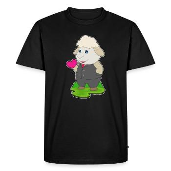 Mouton Marié Costume Mariage - T-shirt Premium bio Homme - noir - Devant - Nico (187cm)