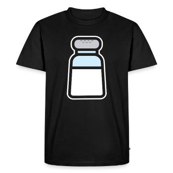 sel - T-shirt Premium bio Homme - noir - Devant - Nico (187cm)