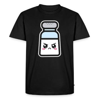 sel - T-shirt Premium bio Homme - noir - Devant - Nico (187cm)