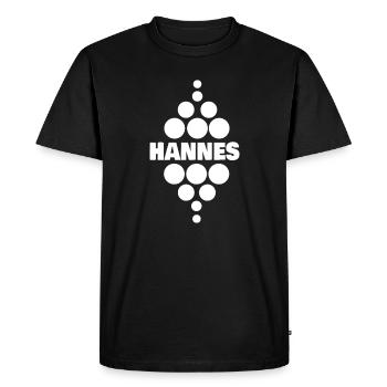 Étudiant Hannes - T-shirt Premium bio Homme - noir - Devant - Nico (187cm)