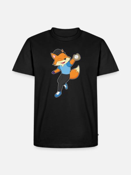 Fox Baseball Baseball Glove - Men's Premium Organic T-Shirt - black