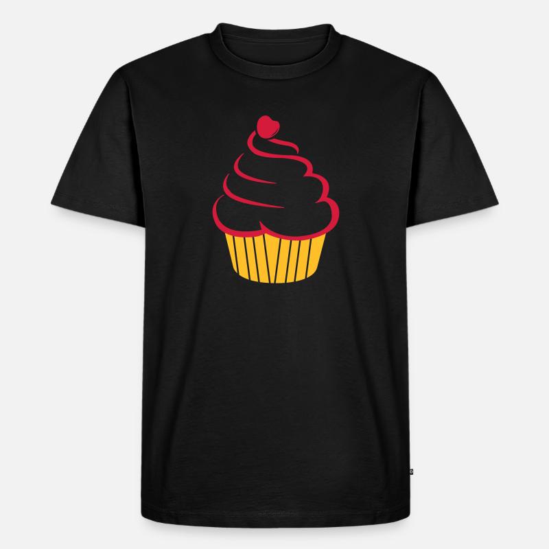 cupcake - Men's Premium Organic T-Shirt - black