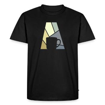 Coffee Coffee Bean Coffee - Men's Premium Organic T-Shirt - black - Front - Nico (187cm)