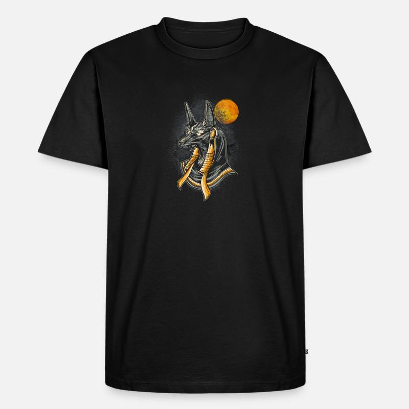 anubis - Männer Premium Bio T-Shirt - Schwarz
