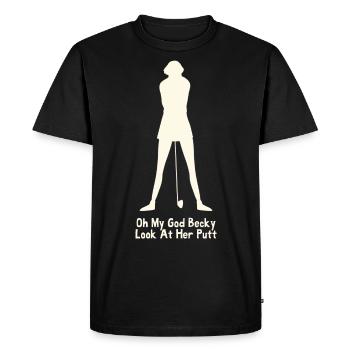 Golflove Golfer Golf Course Putter Golf Club - T-shirt Premium bio Homme - noir - Devant - Nico (187cm)