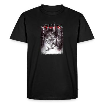 Santa Claus Is Dead: Pagan MotifYule - Men's Premium Organic T-Shirt - black - Front - Nico (187cm)