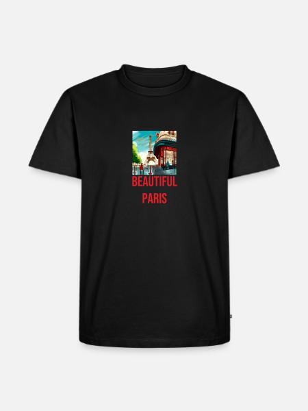Geschenkidee für Pariser Hobbyköche - Männer Premium Bio T-Shirt - Schwarz