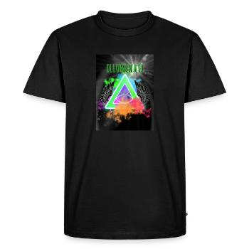 Illuminati - T-shirt Premium bio Homme - noir - Devant - Nico (187cm)