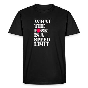 Car - Men's Premium Organic T-Shirt - black - Front - Nico (187cm)