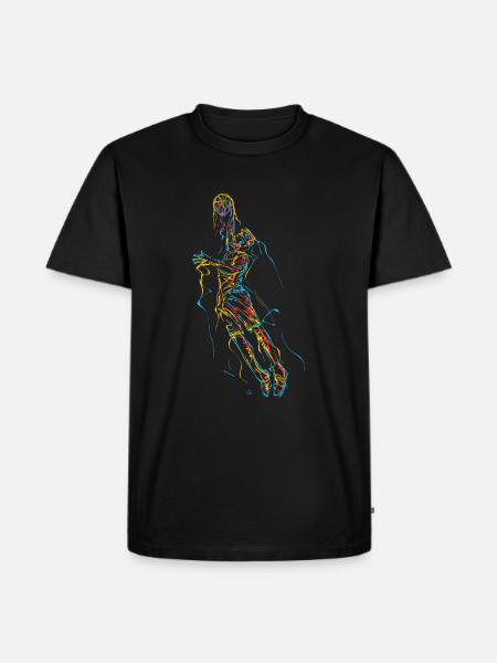 Abstract basketball player - Men's Premium Organic T-Shirt - black