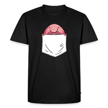 Blob fish - Men's Premium Organic T-Shirt - black - Front - Nico (187cm)