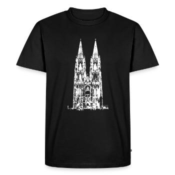 Cologne - Cathédrale de Cologne - T-shirt Premium bio Homme - noir - Devant - Nico (187cm)