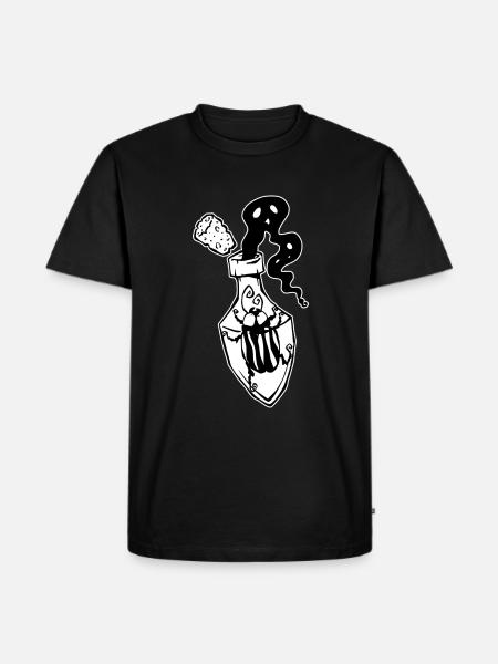 Insect in a bottle - Men's Premium Organic T-Shirt - black